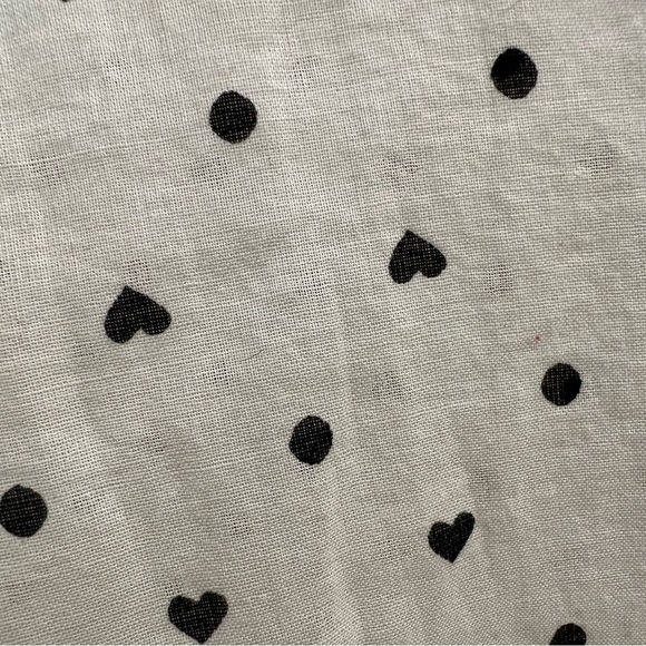 MADEWELL button down Shirt with tiny black hearts - Picture 5 of 7